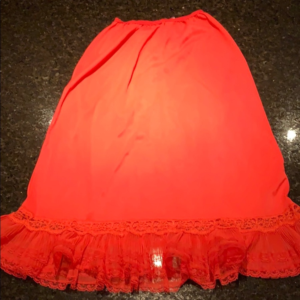 Vintage red slip like new  condition